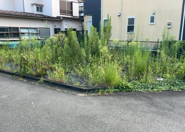 【外観】 | 土地の前の道路に消火栓が設置されていることがあります。この場合、道路交通法第45条第1項により、駐車禁止の場所が指定されています。そのため、車庫などの駐車スペースをつくることができない場合があります。