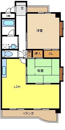 サウスヒルズ大清水の間取り