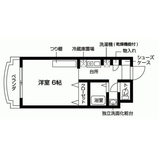 【間取り】 | ネオシティ瀬田 | お部屋の間取り図です。