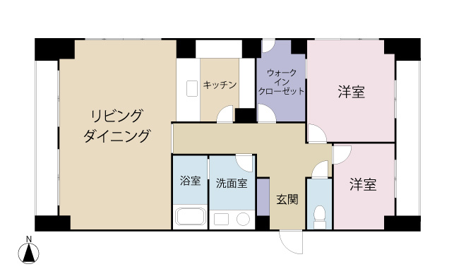 【間取り】 | 目黒グランドマンション