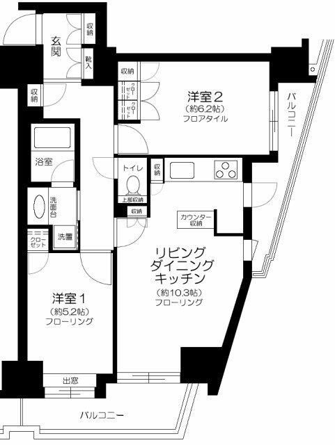 アクティヴュー新宿の間取り