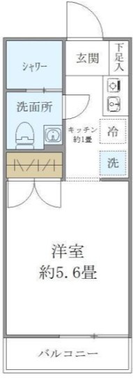 Ｎフローラ明大前の間取り|間取りです。