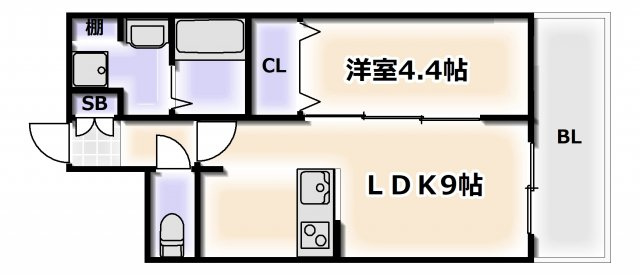 【間取り】 | プレサンス難波クチュール