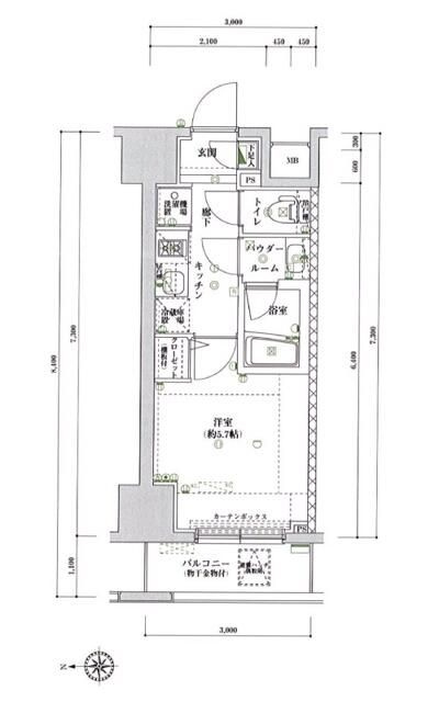 スパシエジーベック亀戸の間取り