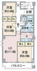 アネシス小幡の間取り