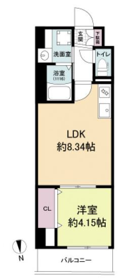 ACT DOORS天六の間取り