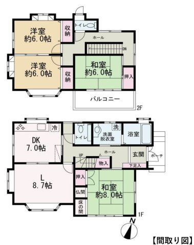 【間取り】 | 吉見町東野6丁目　中古戸建