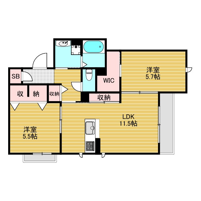 メゾンプレジールの間取り