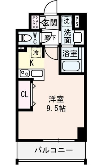 ラルーチェ北梅田の間取り