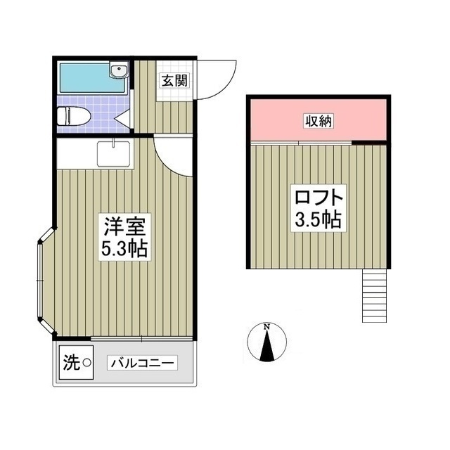 ベルBの間取り
