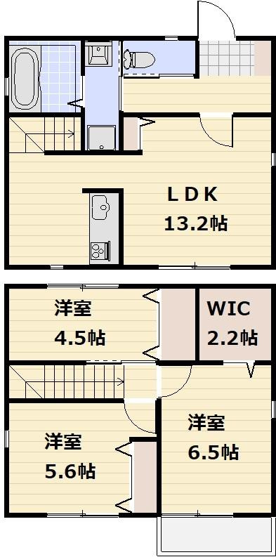 伊奈町中央戸建の間取り