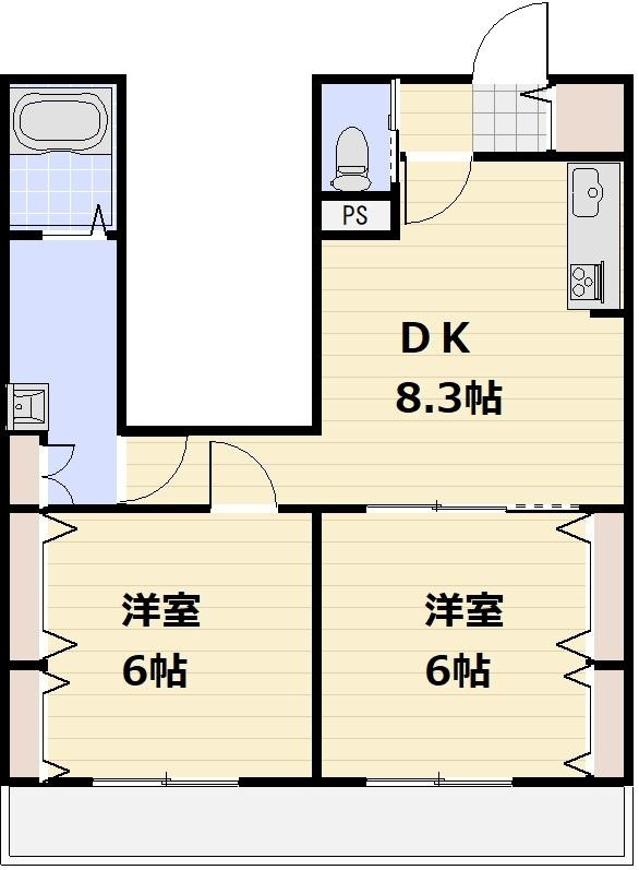 イーストパークＵＲＡＷＡⅢの間取り