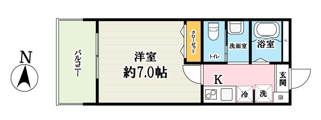 サンフレッシュ吉川の間取り