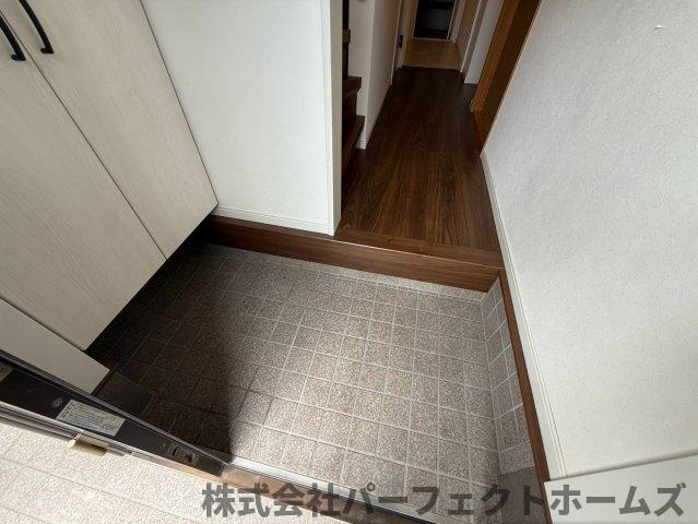 招提元町3丁目戸建の玄関|毎日通る玄関はこちらです