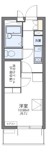 レオパレスカプリコーン２１の間取り