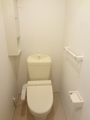 【トイレ】 | アンソレイユ北原Ⅱ | 落ち着いたトイレです