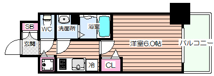 【間取り】 | プレサンス江戸堀