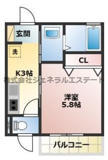 【間取り】 | シャーメゾン松屋町