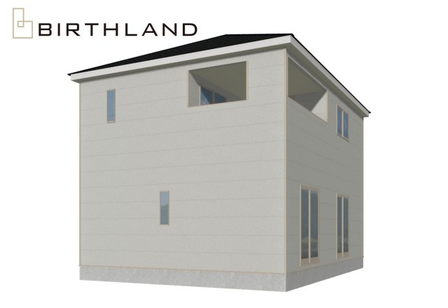 新築戸建・新築建売　南相馬市鹿島区西町第5　鹿島小・鹿島中の外観パース|【1号棟】完成予想図