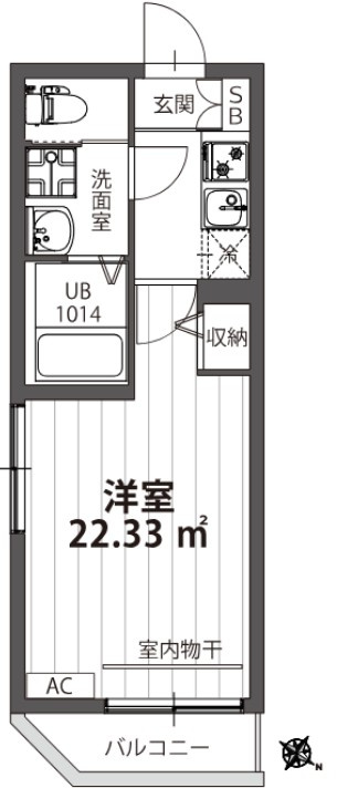 アローサル目黒の間取り