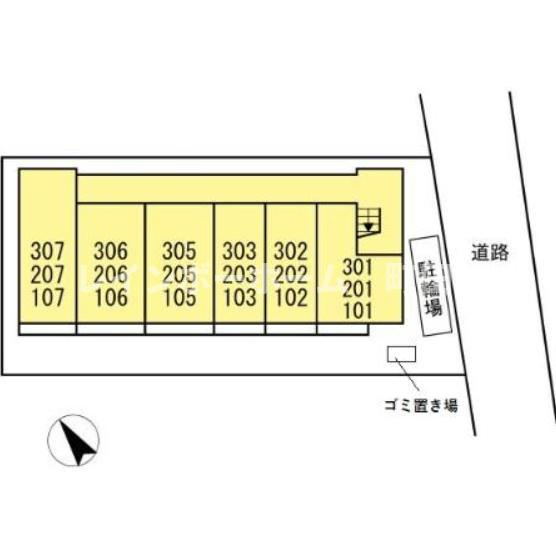 ボン　マロン※初期費用分割あと払いサービス利用可能物件の区画図