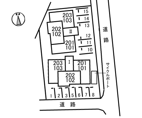 【駐車場】 | ラ・パルテール新屋敷　Ⅰ 