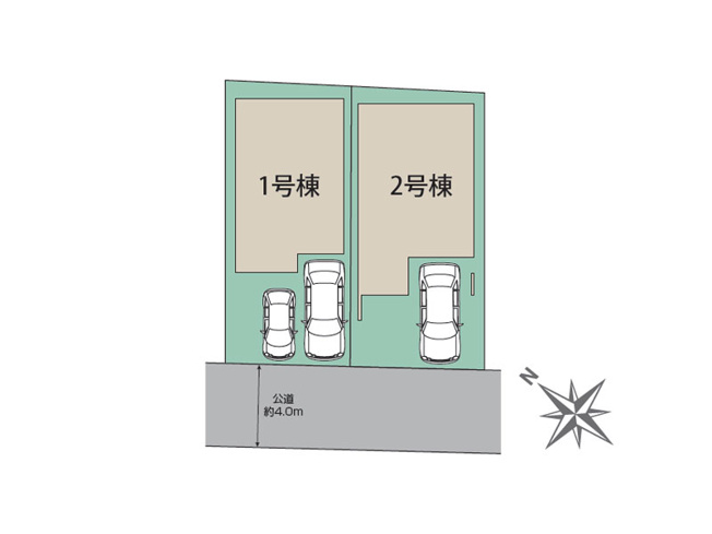 【区画図】 | 入間郡三芳町藤久保　新築一戸建住宅　全2棟　（ふじみ野店） | 2号棟/長期優良住宅（減税+控除）
住宅性能表示（建設+設計）
耐震等級3+制震ダンパー
耐風等級2