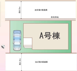 越谷市大字大林 新築分譲住宅の区画図