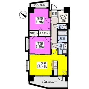 リヴェール和白丘の間取り