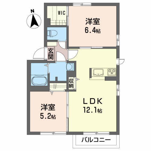 ディアス　セフィーラⅢの間取り