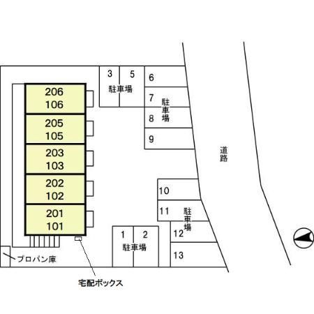 セレステ・オーリの区画図