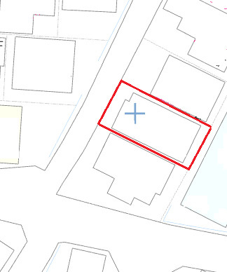 加古川市平岡町新在家　土地の土地図|敷地約40坪です。