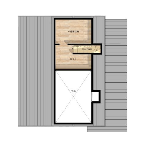 仲介手数料不要　Arasen Luxe　合志市栄モデルハウス２号地【合志小・合志中】の間取り|ロフト