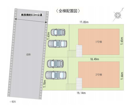 蓮田市馬込　1期　新築一戸建て　CRAFT PIT　01の区画図|1号棟