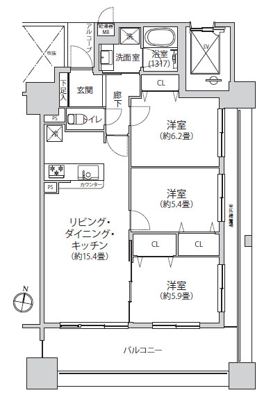 茅ヶ崎市茅ヶ崎１丁目の中古マンションの外観