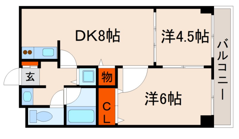 オークコート殿辻の間取り