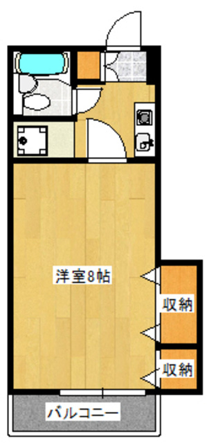 ＭＹフラット宮堀の間取り|使いやすい１Kタイプのお部屋です☆