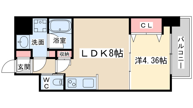 【間取り】 | 松ケ枝町プライマリーワン