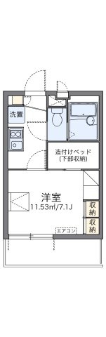 レオパレスセントラルウイングの間取り