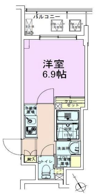 門前仲町レジデンス参番館の間取り