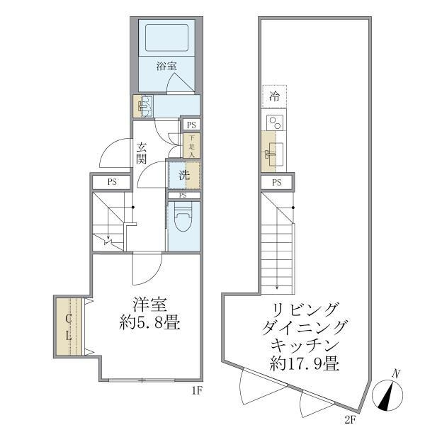 プラティーク中野坂上の間取り
