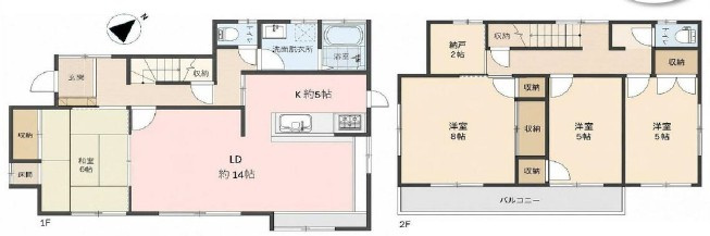 所沢市中富南3丁目中古戸建の間取り|各部屋の広さが充実しております♪内装リフォーム済です！