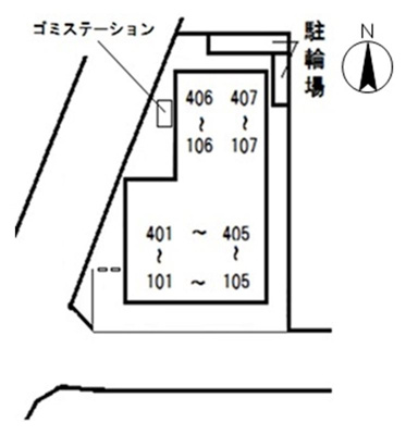 【区画図】 | プリ・メゾン岡山津倉