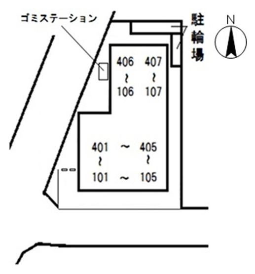 【区画図】 | プリ・メゾン岡山津倉