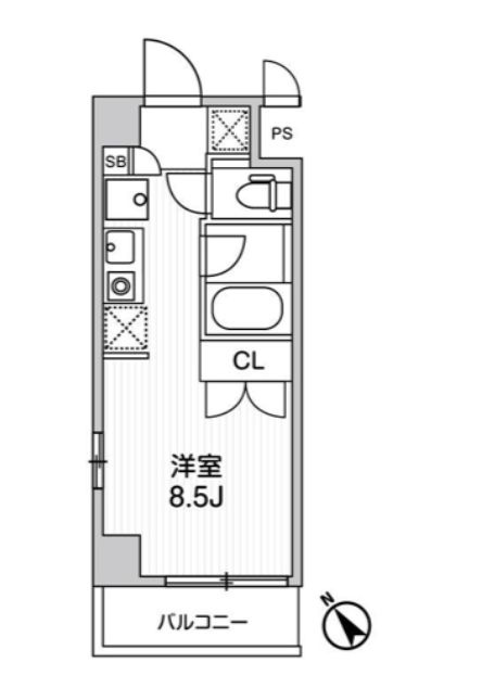 Ｉ　ＬＩＫＥ　ＫＪ　１ＢＡＮＫＡＮの間取り