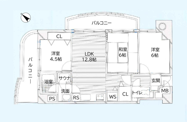 【間取り】 | ロワジール伊豆一碧　壱番館