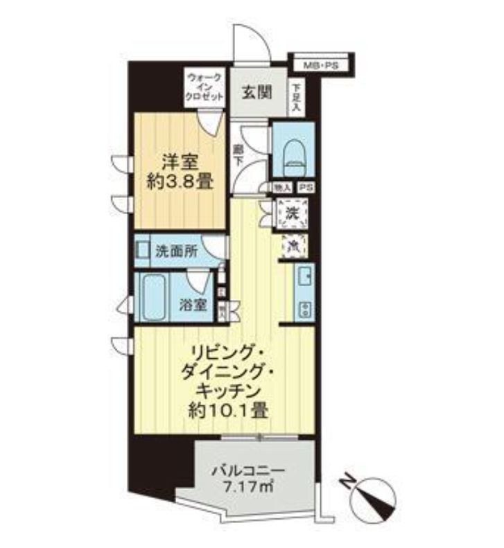 ライオンズ千代田三崎町の間取り