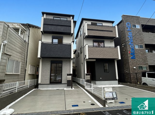 尼崎市神田中通　新築一戸建ての外観|お客様に長く安心して住んでいだだける事にこだわった家づくり！住んでからのアフターサービスにもしっかりと取り組んでいます！