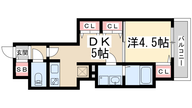 【間取り】 | アドバンス新大阪６ビオラ