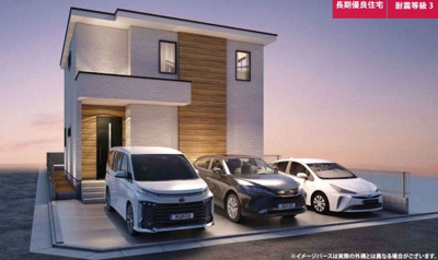 【外観パース】 | 静岡市葵区田町4丁目 4期 新築一戸建て | 外観パースです